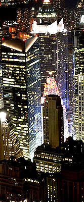 New York City lights at night